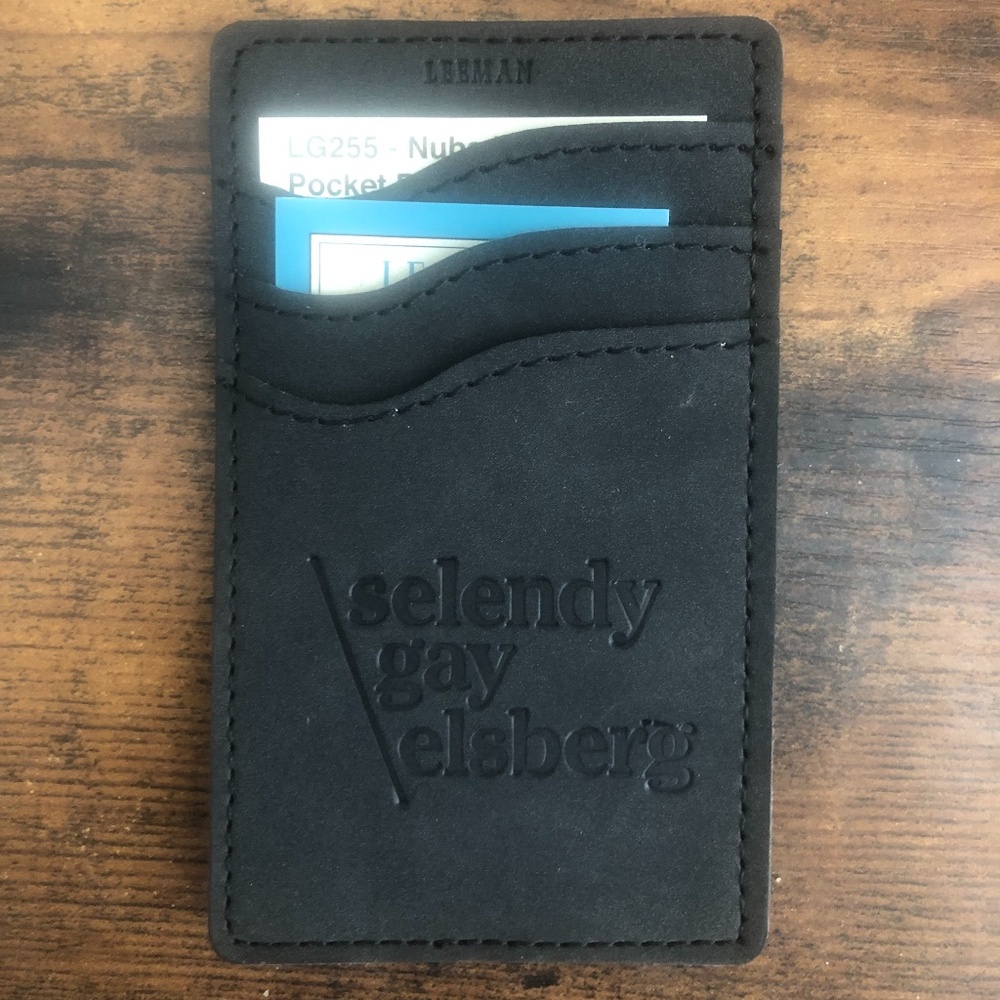 New W/ Tags Cellphone  wallet leeman New York black unisex